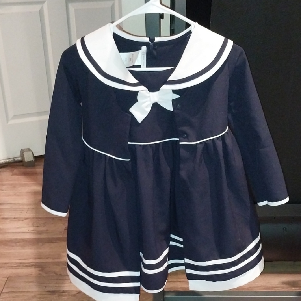 Bonnie Jean Navy and White Kids Matching Set